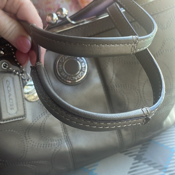 Coach Stylish Taupe Satchel - Picture 5 of 12